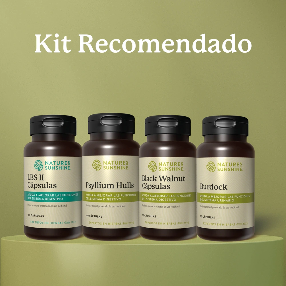 Kit · LBS II, Psyllium, Black Walnut y Burdock · Nature’s Sunshine